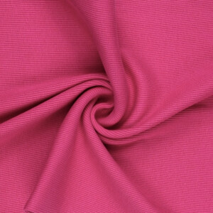 50x60cm Bündchenstoff gerippt 2x2 pink
