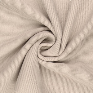 50x60cm Bündchenstoff gerippt 2x2 beige