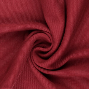50x60cm Bündchenstoff gerippt 2x2 bordeaux