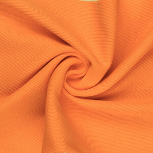 50x60cm Bündchenstoff gerippt 2x2 orange