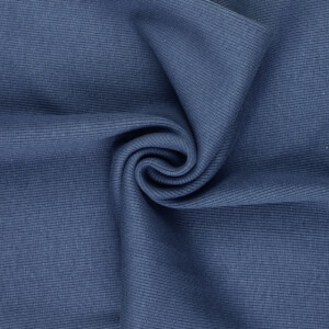 50x60cm Bündchenstoff gerippt 2x2 indigo