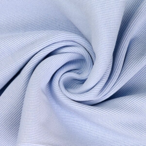 50x60cm Bündchenstoff gerippt 2x2 hellblau
