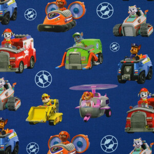 Baumwolljersey Digitaldruck Paw Patrol kobalt