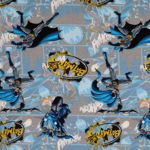 Baumwolljersey Digitaldruck Batman blau