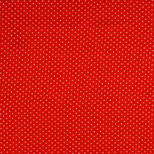 Viskose Popeline Punkte rot