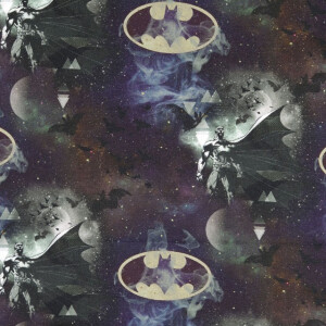 Baumwolljersey Digitaldruck Batman grau