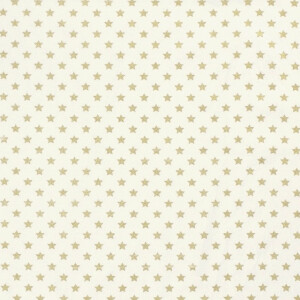 50x145 cm Baumwolle Christmas Sterne offwhite/gold