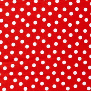 Burlington Polyester kleine Punkte rot/weiß