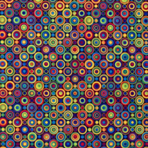 Burlington Polyester Kreise multicolor