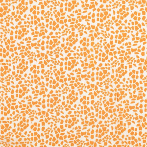 Viskose Popeline Giraffenhaut orange/weiß