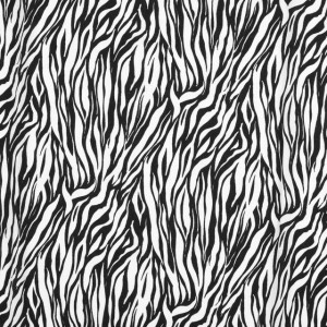 Viskose Popeline Zebra schwarz/weiß