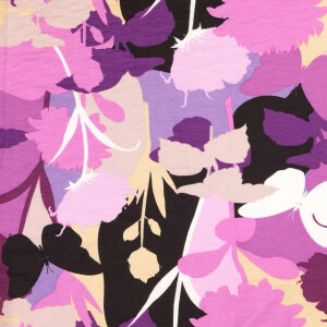 Viskose Nylon Blumen fuchsia