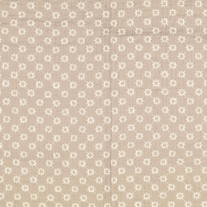 Baumwoll Musselin Stickerei Blümchen beige