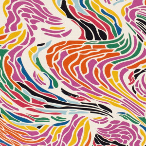 Viskosejersey Abstrakt multicolor