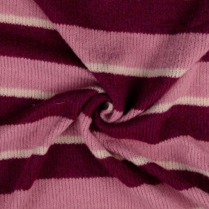 Strick stoff streifen rosa