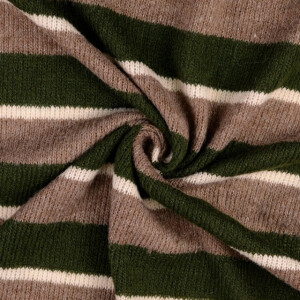 Strick stoff streifen braun