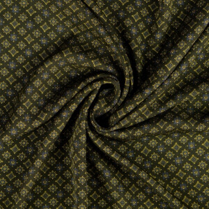 Viskose twill batik olivgrün