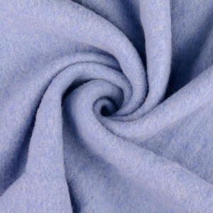 Wollfleece Uni hellblau