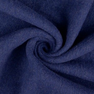 Wollfleece Uni dunkelblau