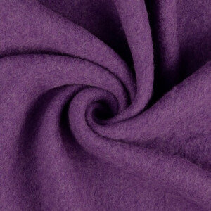 Wollfleece Uni lila