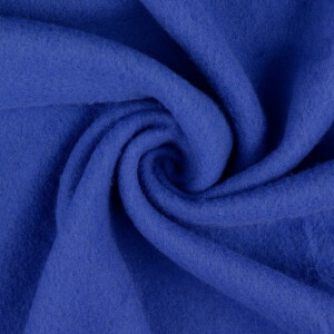 Wollfleece Uni kobalt