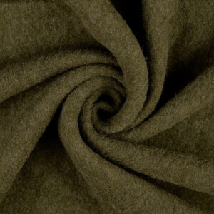 Wollfleece Uni olivgrün
