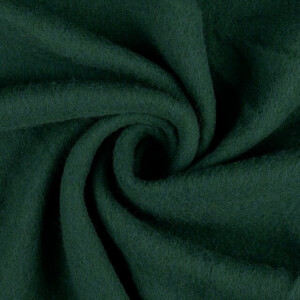 Wollfleece Uni dunkelgrün