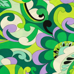 Viskose Popeline Paisley grün