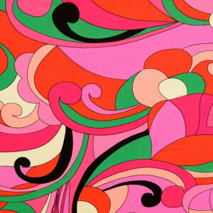 Viskose Popeline Paisley pink