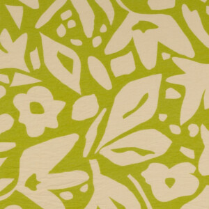 Viskose Nylon Blumen grün