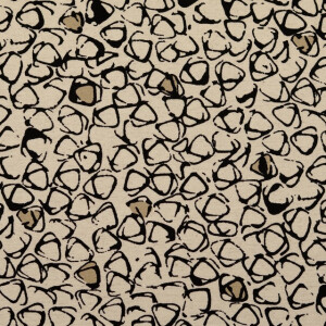 Viskose Leinen Geometrisch offwhite/sand