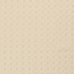 Baumwoll Musselin bestickt Blumen beige