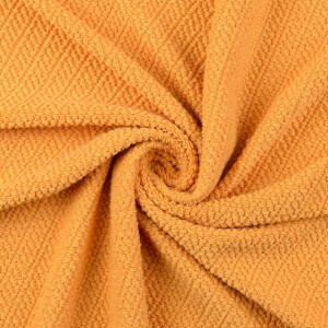 Frottee Jersey gestrickt senf