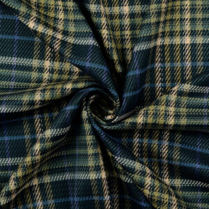 Viskose webware garngefärbt karo grün