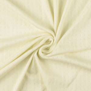 Strickjersey ajour garngefärbt natur