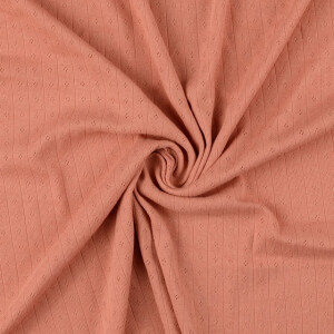 Strickjersey ajour garngefärbt altrosa