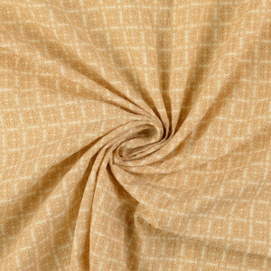 Seersucker geometrisch beige