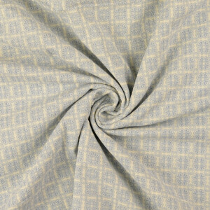 Seersucker geometrisch blau