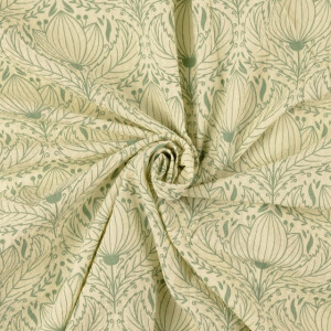 Seersucker ornamente grün