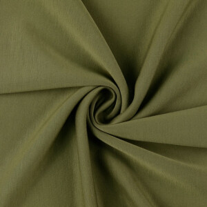 Scuba stoff garngefärbt uni olivgrün