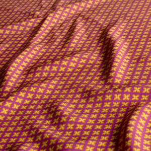 Viskose Popeline Abstrakt fuchsia