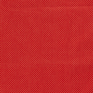 Baumwolle Popeline Bedruckt Punkte rot