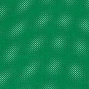Baumwolle Popeline Bedruckt Punkte grün