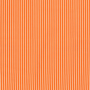 Baumwolle Popeline Bedruckt Streifen orange