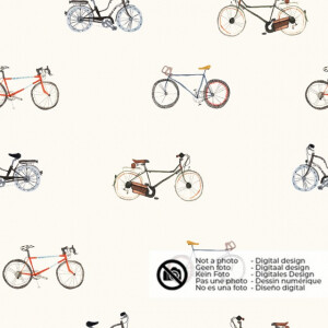 Softshell Digitaldruck Fahrräder offwhite