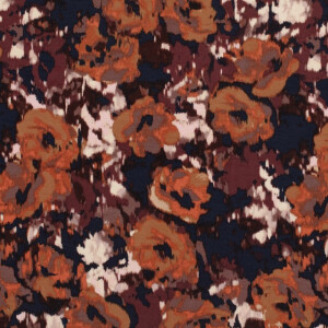 Viskose Nylon Krepp Abstrakt marine