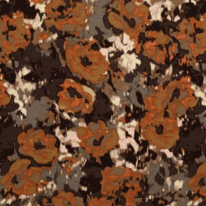 Viskose Nylon Krepp Abstrakt taupe grau