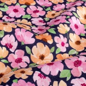 Sweat digitaldruck blumen marine