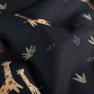Softshell Digitaldruck Giraffen marine