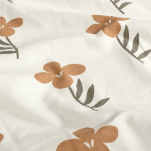 Baumwolljersey Blumen offwhite